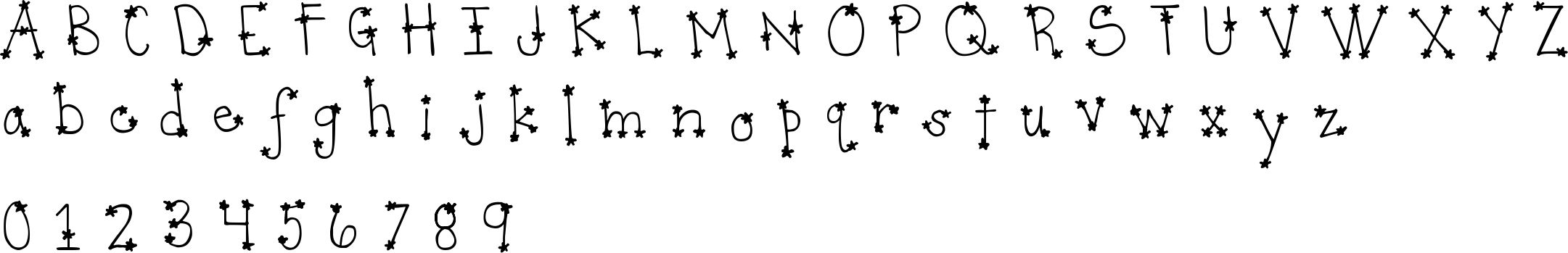 Djb Its Full Of Stars Character Map Image